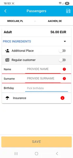 Passenger Information